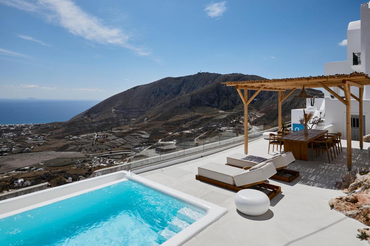 Bluewhite Villa Santorini Pýrgos 外观 照片